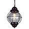 Tulsa Lantern 13 1/2" High Black Hanging Light Fixture