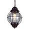 Tulsa Lantern 19" High Black Outdoor Hanging Light Fixture