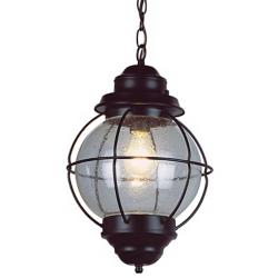 Tulsa Lantern 19&quot; High Black Outdoor Hanging Light Fixture