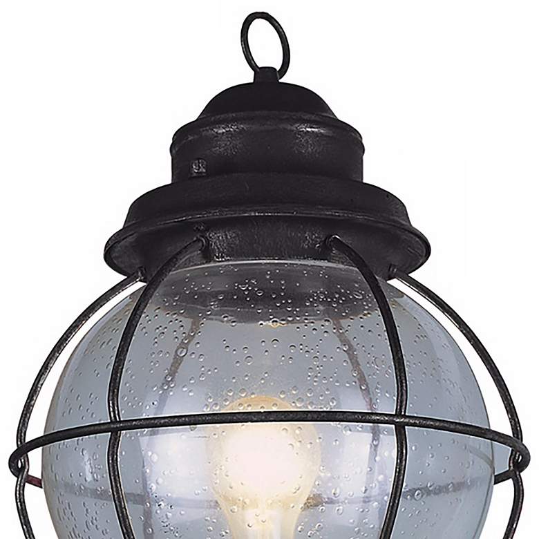Image 3 Tulsa Lantern 19" High Black Outdoor Post Light Fixture more views