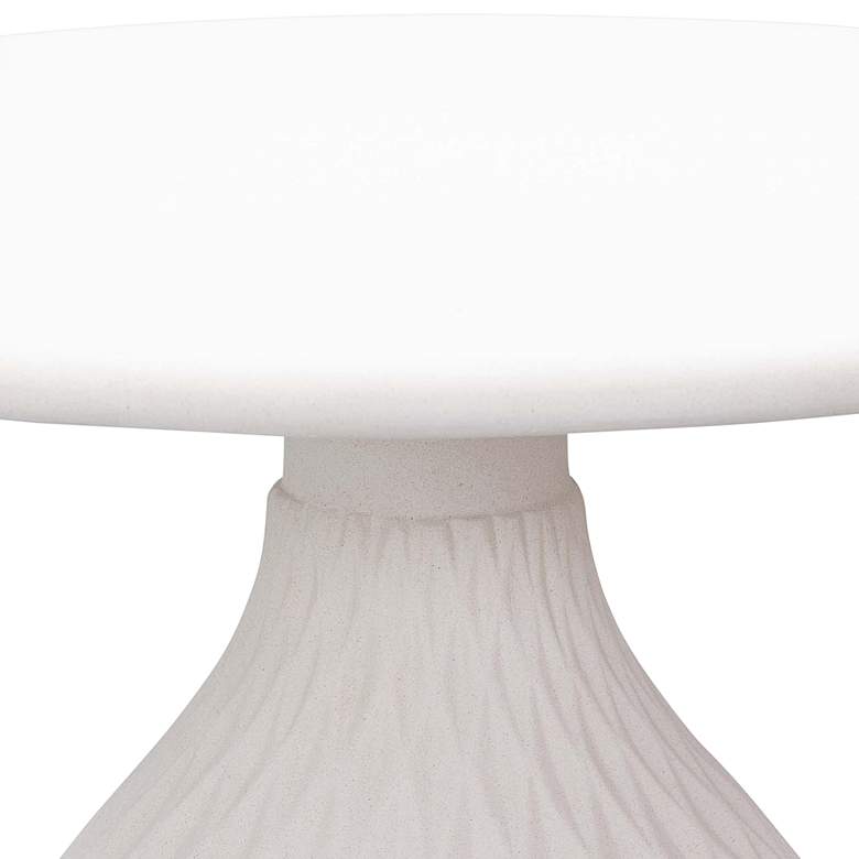 Image 3 Tulum 27 1/2 inch Wide Ivory Concrete Round Coffee Table more views