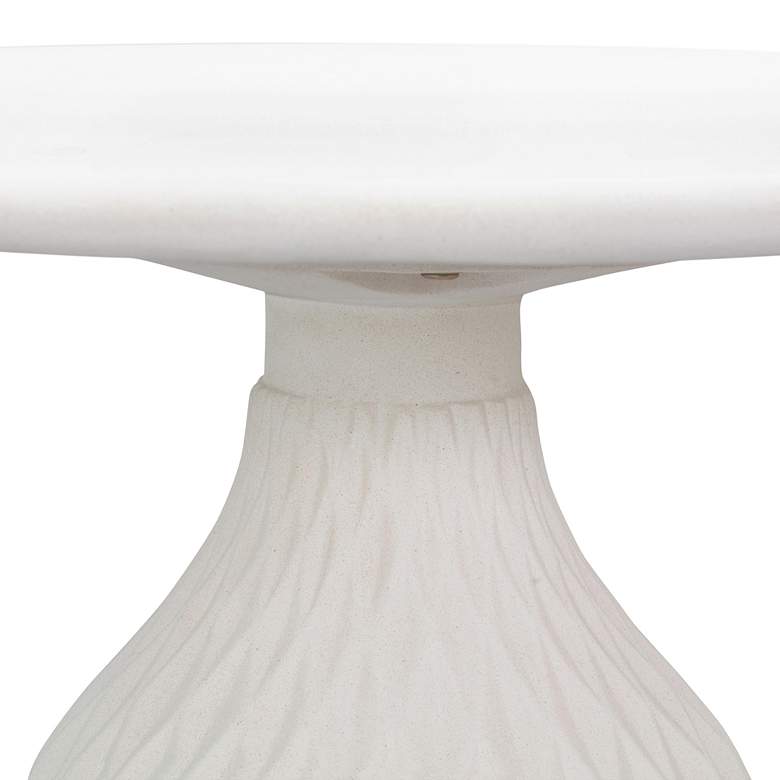 Image 6 Tulum 27 1/2" Wide Ivory Concrete Round Coffee Table more views