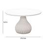 Tulum 27 1/2" Wide Ivory Concrete Round Coffee Table in scene
