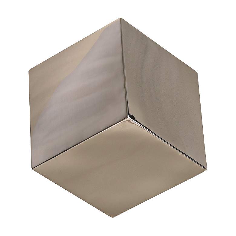 Image 1 Tumbling Block Nickel Stainless Steel Wall Cube