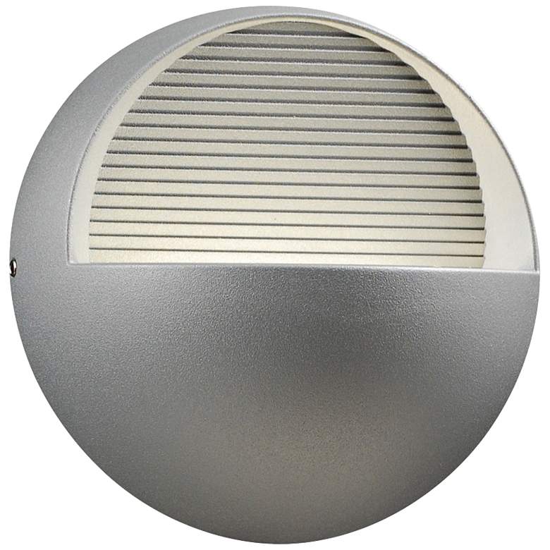 Image 1 Tummi 6 1/2 inch High Silver Outdoor 3-LED Wall Light