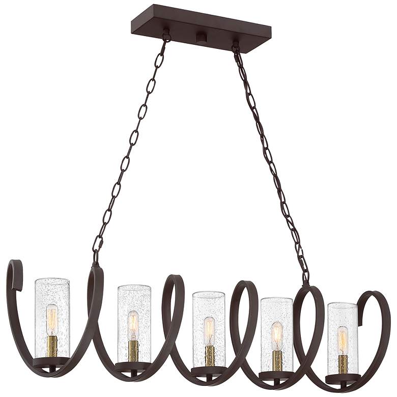 Image 1 Tumult 5-Lt Bronze Island Chandelier