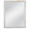 Tuolumene Distressed White 40" x 50" Rectangular Wall Mirror
