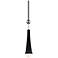 Tupelo 2 1/2"W Polished Nickel and Black LED Mini Pendant