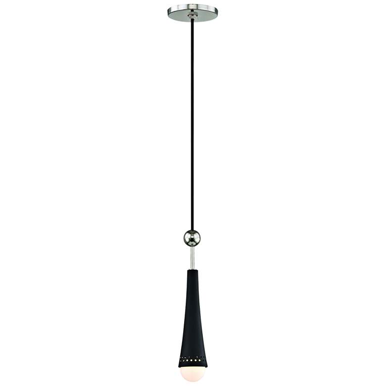 Image 3 Tupelo 2 1/2"W Polished Nickel and Black LED Mini Pendant more views