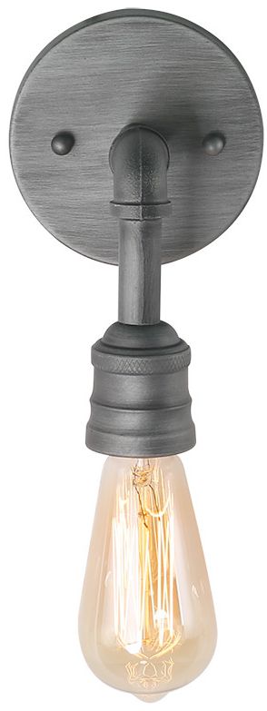 Image 2 Tur 1-Light 4.7" Wide Aged Silver Wall Sconce more views