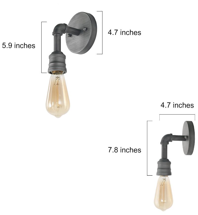 Tur 1-Light 4.7" Wide Aged Silver Wall Sconce