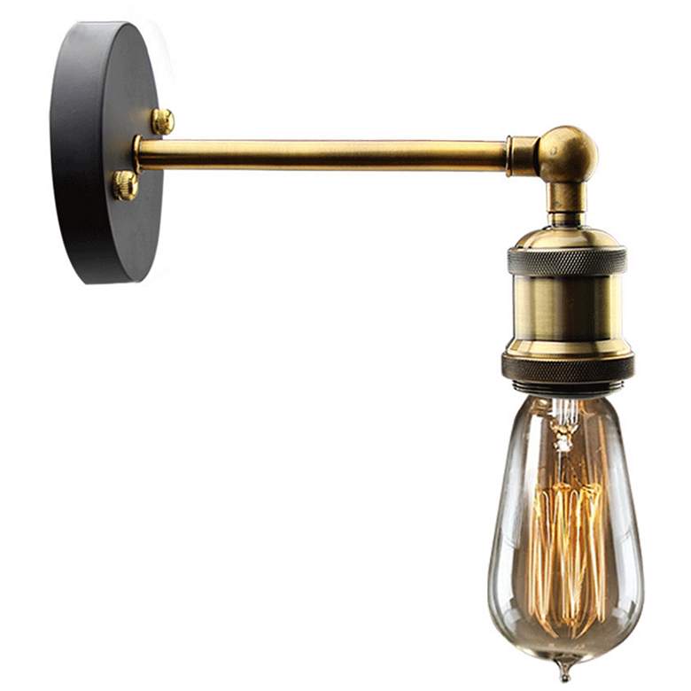 Image 1 Tur 1-Light 4.75" Wide Bronze Wall Lamps