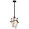 Tura 10.1" Wide Coastal Bronze Outdoor Pendant With Opal Glass Shade