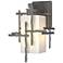 Tura 13.6" High Coastal Burnished Steel Small Outdoor Sconce w/ Opal S