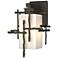 Tura 13.6" High Coastal Dark Smoke Small Outdoor Sconce w/ Opal Glass