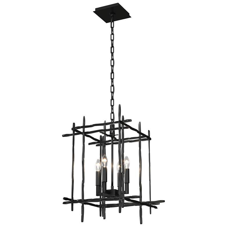 Image 1 Tura 15.8" Wide 4-Light Ink Small Chandelier