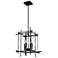 Tura 15.8" Wide 4-Light Ink Small Chandelier