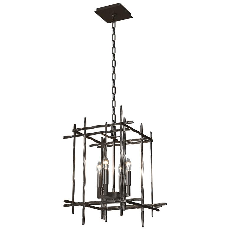 Image 1 Tura 15.8 inch Wide 4-Light Oil Rubbed Bronze Small Chandelier