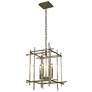Tura 15.8" Wide 4-Light Soft Gold Small Chandelier