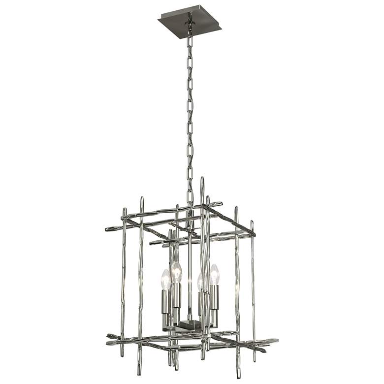 Image 1 Tura 15.8" Wide 4-Light Sterling Small Chandelier