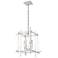 Tura 15.8" Wide 4-Light White Small Chandelier