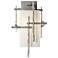 Tura 16.4" High Opal Glass Coastal Burnished Steel Outdoor Sconce