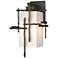 Tura 16.4"H Coastal Oil Rubbed Bronze Medium Outdoor Sconce w/ Opal Sh