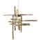 Tura 16.4"W Modern Brass Standard Mini-Pendant w/ Seeded Clear Glass S