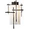 Tura 18.9" High Opal Glass Coastal Dark Smoke Outdoor Sconce