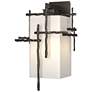 Tura 18.9"H Coastal Oil Rubbed Bronze Large Outdoor Sconce w/ Opal Sha