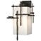 Tura 18.9"H Coastal Oil Rubbed Bronze Large Outdoor Sconce w/ Opal Sha