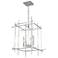 Tura 20" Wide 4-Light Vintage Platinum Medium Chandelier