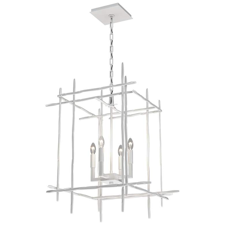 Image 1 Tura 20" Wide 4-Light White Medium Chandelier