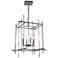 Tura 23" Wide 4-Light Sterling Chandelier