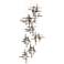 Tura 29.6"W 9-Light Round Bronze Long Pendant w/ Frosted Glass Shade