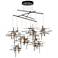 Tura 48.9"W 10-Light Oil Rubbed Bronze Mobile Pendant w/ Seeded Glass