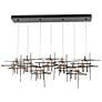 1_Tura 53 1/2" Wide Dark Smoke 7-Light Linear Chandelier