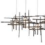 2_Tura 53 1/2" Wide Dark Smoke 7-Light Linear Chandelier more views