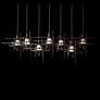 4_Tura 53 1/2" Wide Dark Smoke 7-Light Linear Chandelier more views