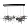 6_Tura 53 1/2" Wide Dark Smoke 7-Light Linear Chandelier more views