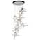 Tura 9-Light Round Pendant - Sterling - Clear Glass - Standard