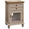 Tural 18" Wide Light Pine Wood Accent Cabinet