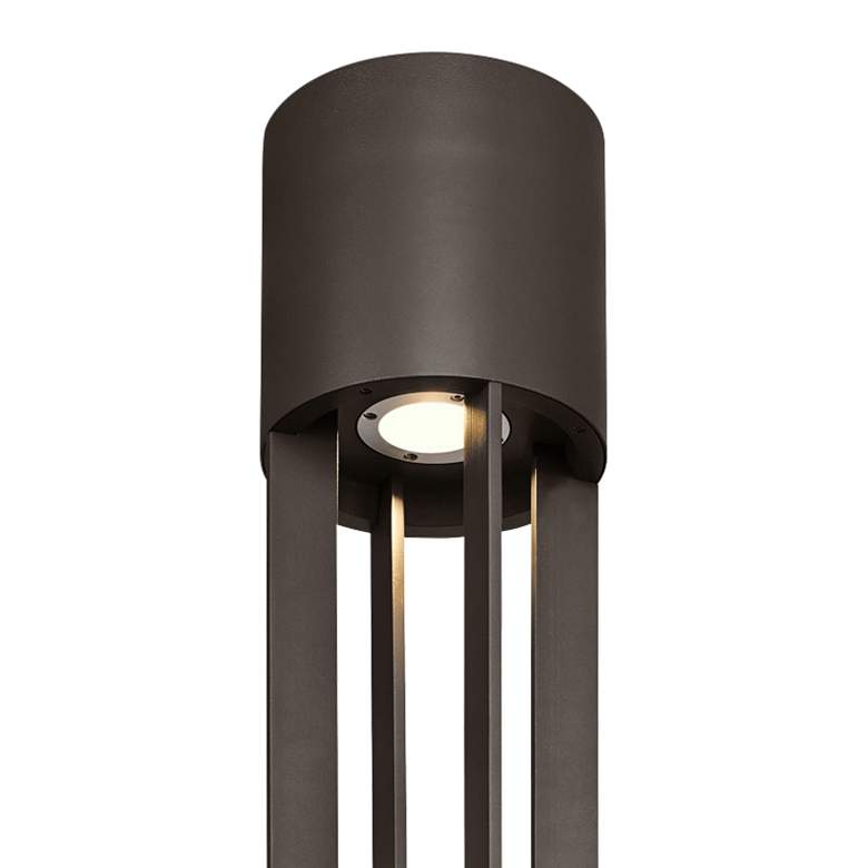 Image 2 Turbo 149 3/4 inch High Bronze LED Outdoor Column Light more views