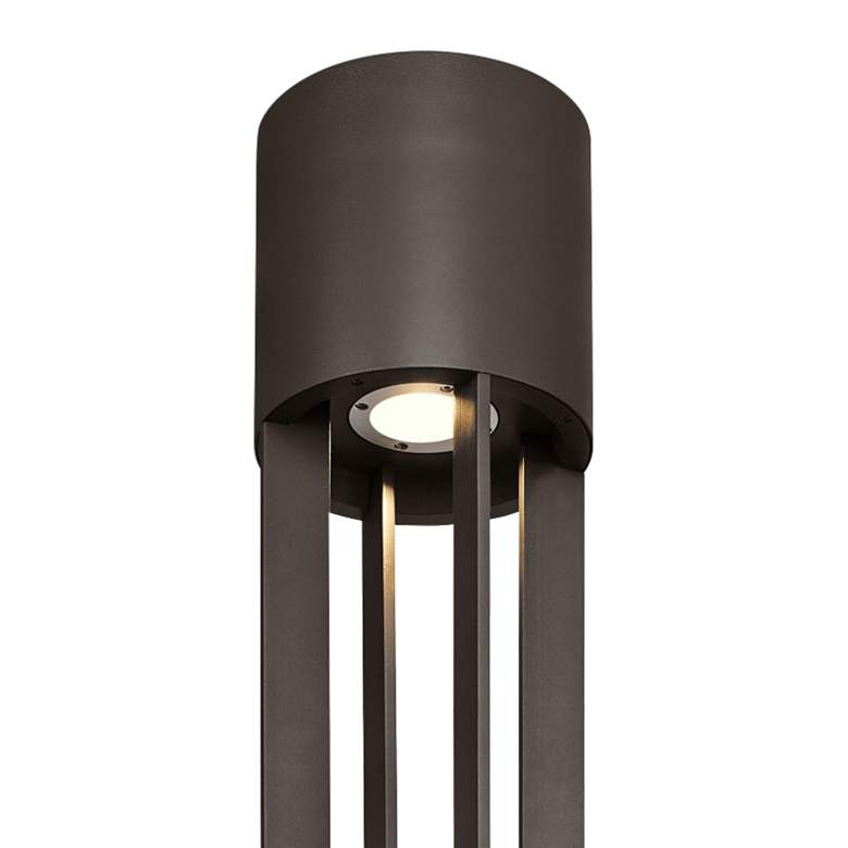 Image 2 Turbo 149 3/4" High Bronze LED Outdoor Column Light more views