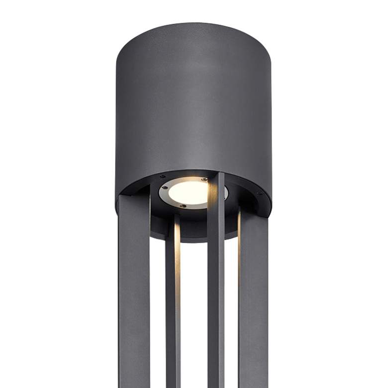 Image 2 Turbo 149 3/4" High Charcoal LED Outdoor Column Light more views