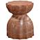 Turin Red Faux Sandstone Indoor/Outdoor Accent Stool