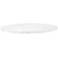 Turino 54" Round Dining Table Carrera Top, White Carrera Marble