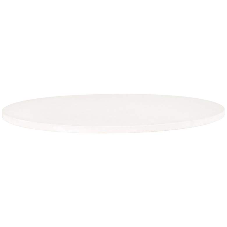 Image 1 Turino 54" Round Dining Table Concrete Top, White Concrete