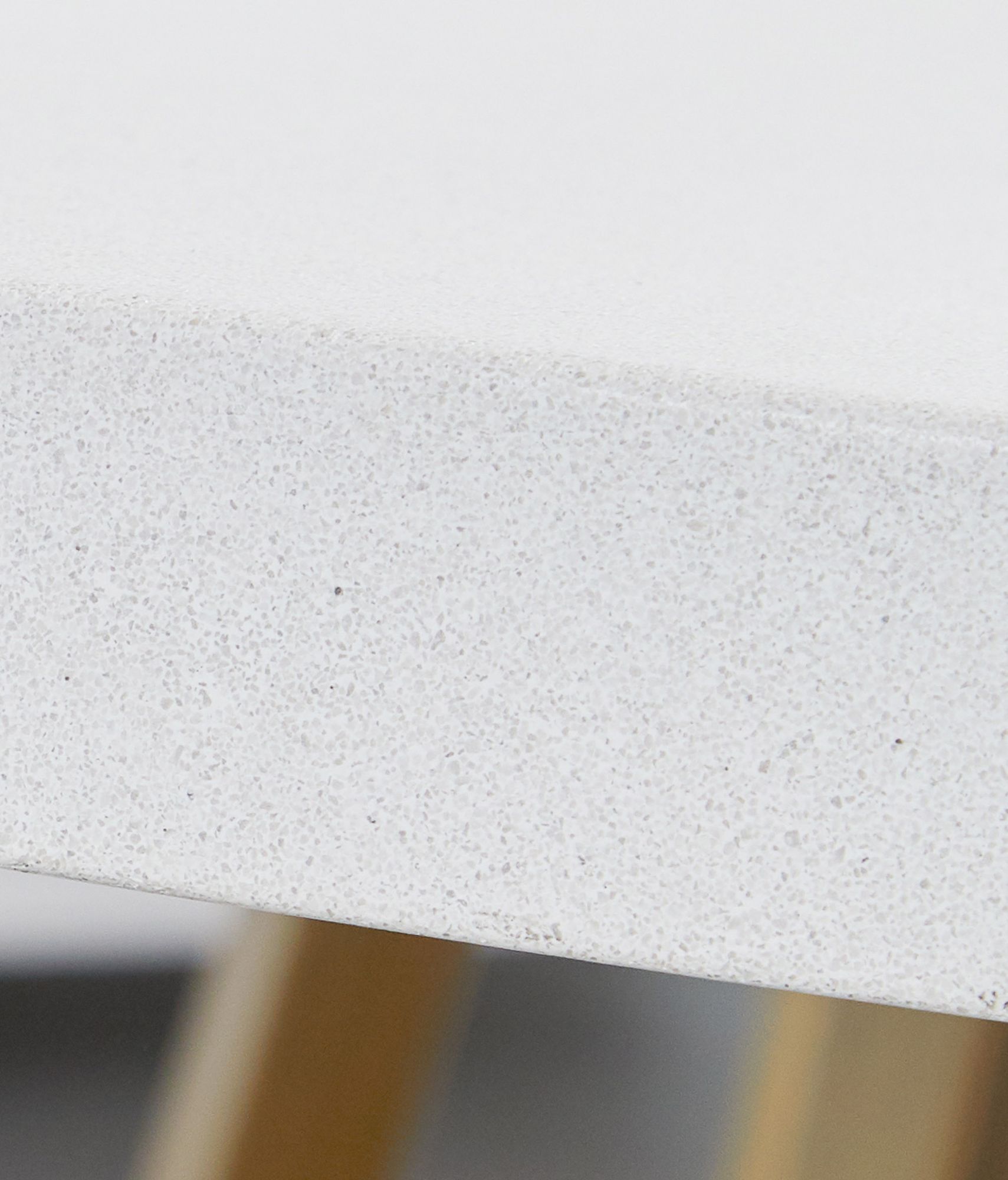 Image 4 Turino 54" Round Dining Table Concrete Top, White Concrete more views