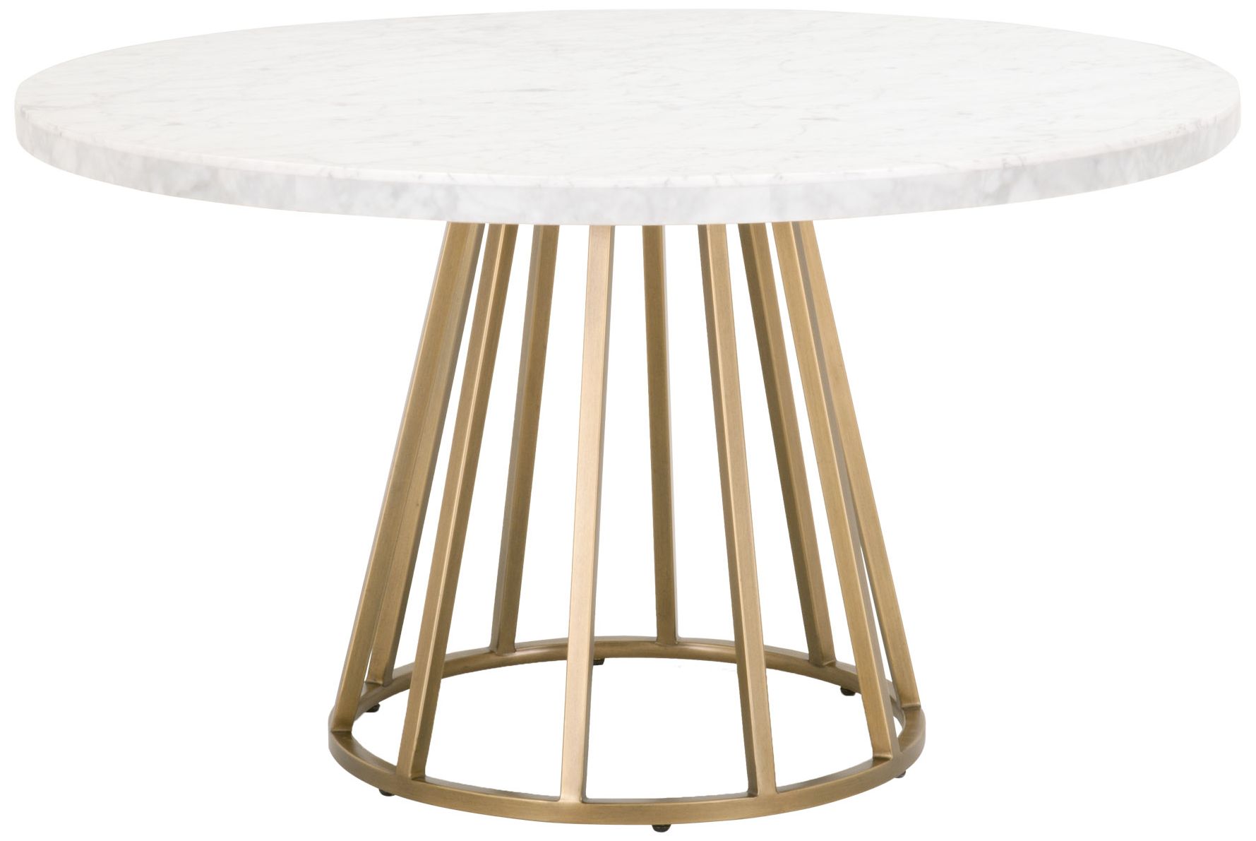 Image 3 Turino Round Dining Table Base, Brushed Gold more views